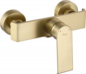 Bateria prysznicowa Rea Bateria prysznicowa REA Hass Złota Szczotkowana Brush Gold 4