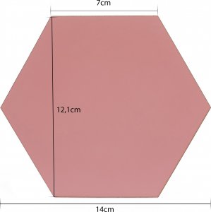 Techrebal PENELE DEKORACYJNE LAMELE ŚCIENNE HEKSAGON FILCOWE 13