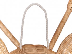 Beliani Rattanowa dekoracja ścienna żyrafa jasna BANANEC 5