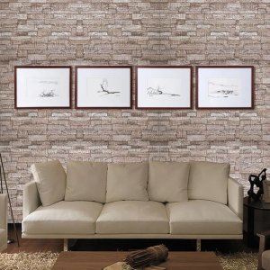 Heckermann Dekoracyjne panele ścienne 3D 70x77cm Heckermann Beżowe Samoprzylepne 10x 5