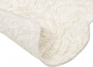 Beliani Dywanik łazienkowy 150x60cm beżowy 4