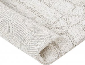 Beliani Dywanik łazienkowy 60x90cm beżowy 4