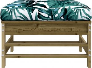 vidaXL Podnóżek ogrodowy z poduszką 4