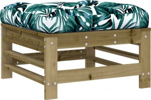 vidaXL Podnóżek ogrodowy z poduszką 5