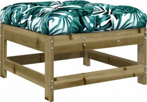 vidaXL Podnóżek ogrodowy z poduszką 2