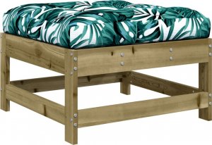 vidaXL Podnóżek ogrodowy z poduszką 5