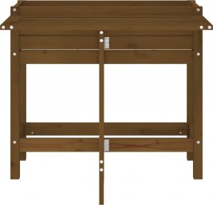 vidaXL Donica ogrodowa ze składanym blatem, miodowa, drewno sosnowe 4
