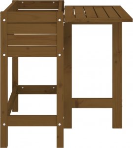 vidaXL Donica ogrodowa ze składanym blatem, miodowa, drewno sosnowe 5