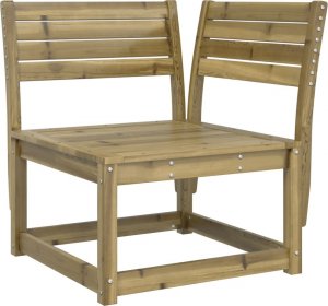 vidaXL Narożne siedzisko ogrodowe, 73x73x78 cm, impregnowana sosna 2