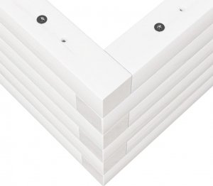 vidaXL Donica ogrodowa, biała, 70x40x23 cm, lite drewno sosnowe 8