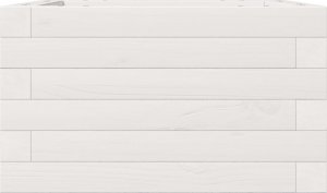 vidaXL vidaXL Donica ogrodowa, biała, 40x40x23 cm, lite drewno sosnowe 5