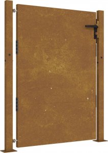 vidaXL vidaXL Furtka ogrodowa, 105x155 cm, stal kortenowska 2