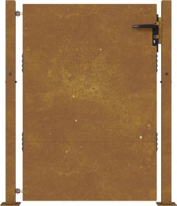 vidaXL vidaXL Furtka ogrodowa, 105x155 cm, stal kortenowska 4