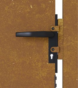 vidaXL vidaXL Furtka ogrodowa, 105x155 cm, stal kortenowska 7