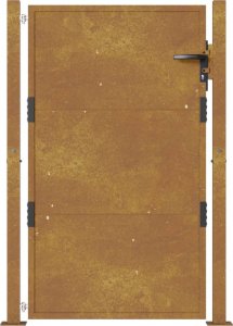 vidaXL vidaXL Furtka ogrodowa, 105x130 cm, stal kortenowska 4