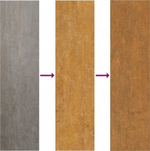 vidaXL vidaXL Furtka ogrodowa, 105x80 cm, stal kortenowska, motyw bambusa 7