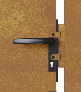 vidaXL vidaXL Furtka ogrodowa, 105x155 cm, stal kortenowska 9