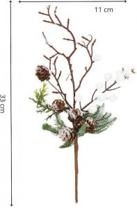 Dekoracja świąteczna Springos gałązka 5