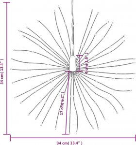 Dekoracja świąteczna vidaXL ozdoba świetlna 9