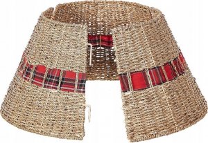 Beliani Osłona z trawy morskiej na stojak pod choinkę 45 cm naturalna MARCHE 3