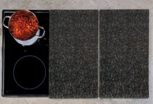 Deska do krojenia Kesper Szklane płyty ochronne na kuchenkę - 2 szt, deski do krojenia, dekoracyjne deski do krojenia, deski kuchenne, akcesoria kuchenne, Kesper 1