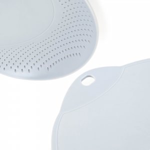 Deska do krojenia Kadax KADAX Deska Do Krojenia Kuchenna Plastikowa Z Ociekaczem Popiel 25x38cm 8