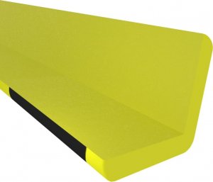 vidaXL Ochraniacze na narożnik, 2 szt., żółto-czarne, 4,5x4,5x104cm PU 5