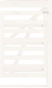 vidaXL Przedłużenie obudowy kosza na śmieci, białe, drewno sosnowe 6