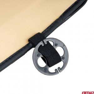 AMiO Mata na fotel siedzenie koraliki z podparciem pod plecy i zagłówkiem AMIO-03649 6