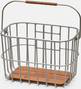 Brooks Kosz na kierownicę HOXTON BASKET, Aluminium, Skórzana rączka, Klick Fix adapter (NEW) 2