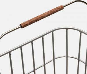 Brooks Kosz na kierownicę HOXTON BASKET, Aluminium, Skórzana rączka, Klick Fix adapter (NEW) 6