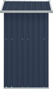 vidaXL Szopa ogrodowa, antracyt, 126x97,5x177 cm, stal galwanizowana 5