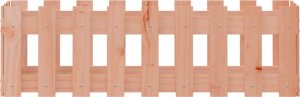 vidaXL vidaXL Rabata ogrodowa z płotkiem, 100x30x30cm, lite drewno daglezjowe 5