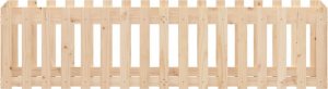 vidaXL Rabata ogrodowa z płotkiem, 200x50x50 cm, drewno sosnowe 5