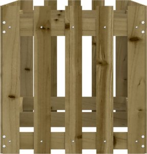 vidaXL Rabata ogrodowa z płotkiem, 150x50x50 cm, impregnowana sosna 6