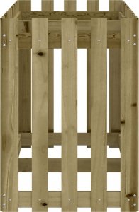 vidaXL Rabata ogrodowa z płotkiem, 150x50x70 cm, impregnowana sosna 6