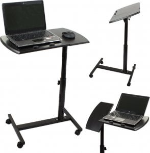 Biurko Verk Group Stolik pod laptopa na kółkach regulowany biurko Stolik pod laptopa na kółkach regulowany biurko 1