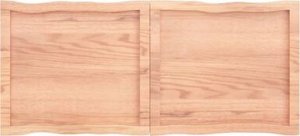 Biurko vidaXL Blat do biurka, jasnobrązowy, 120x60x6 cm, lite drewno dębowe 12