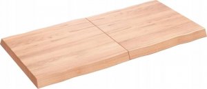 Biurko vidaXL Blat do biurka, jasnobrązowy, 120x60x6 cm, lite drewno dębowe 6