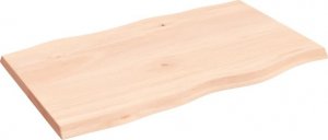 Biurko vidaXL Blat biurka, 100x60x4 cm, surowe drewno dębowe 2