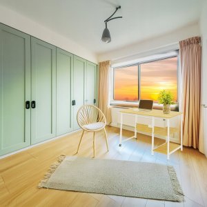 Biurko Maclean MC-411 Buk jasny 107 cm x 45 cm 4