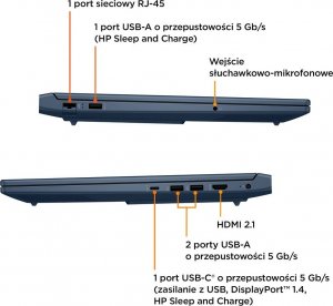 Laptop HP HP Victus Gaming 16 FHD 144Hz i7-13700H 16GB DDR5 1TB SSD RTX 4070 8GB W11 - OUTLET 10