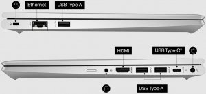 Laptop HP HP ProBook 445 G10 14 FullHD IPS Ryzen 5 7530U 8GB 256GB SSD NVMe Win11 Pro 12