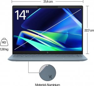 Laptop HP HP Pavilion Plus 14 2.8K OLED 120Hz Ryzen 7 7840U 16GB DDR5 1TB SSD Win11 11