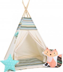 SowkaDesign Namiot tipi dla dzieci, bawełna, lisek, indiańska przygoda 1