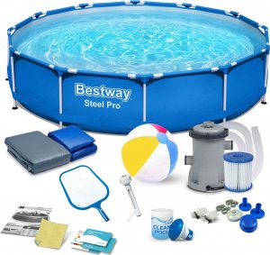 Bestway Basen ogrodowy stelażowy, zestaw 15w1, Bestway, 366x76 cm 1