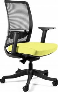 Krzesło biurowe Unique Meble Fotel biurowy, ergonomiczny, Anggun - M, mustard, czarny 1