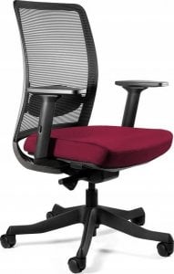 Krzesło biurowe Unique Meble Fotel biurowy, ergonomiczny, Anggun - M, burgundy, czarny 1