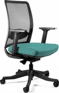 Krzesło biurowe Unique Meble Fotel biurowy, ergonomiczny, Anggun - M, tealblue, czarny 1