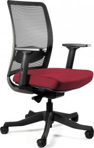 Krzesło biurowe Unique Meble Fotel biurowy, ergonomiczny, Anggun - M, deepred, czarny 1